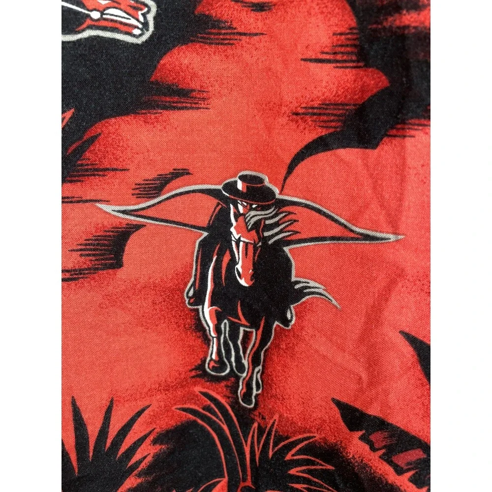 Texas Tech RED RAIDERS Hawaiian Shirt Reyn Spooner Rayon SZ XL (SEE FLAWS